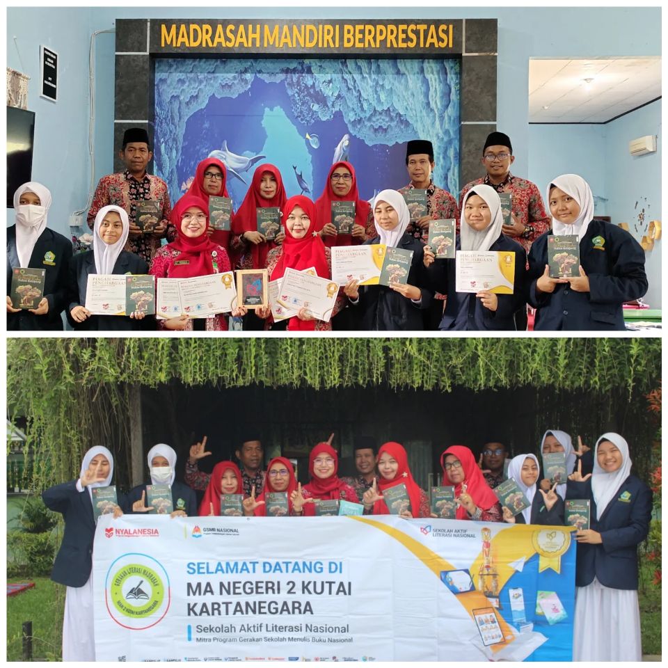 MAN 2 Kukar Raih Predikat Sekolah Aktif Literasi Tingkat Nasional